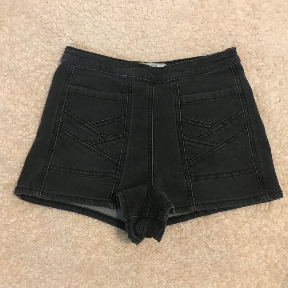 Free People Zip-up Booty Shorts